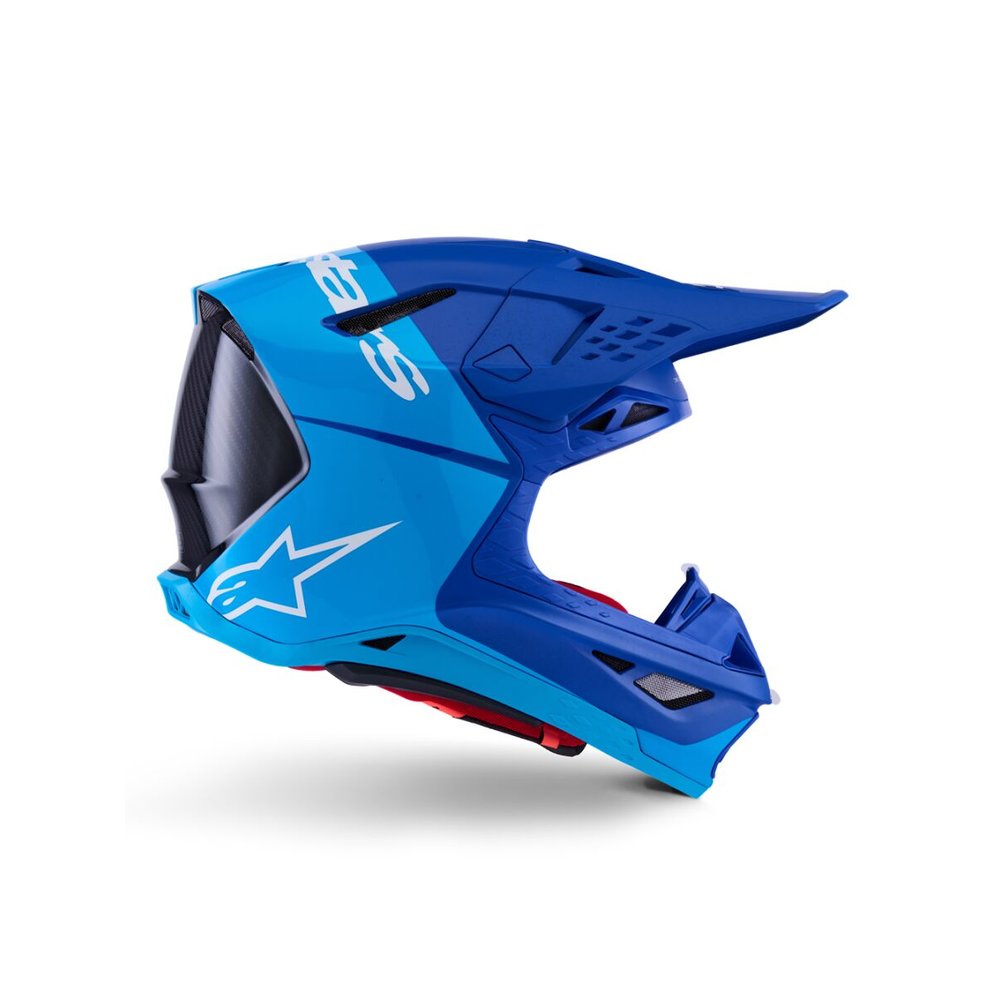 ALPINESTARS Supertech M10 Flood Motocross Helm blau/schwarz-carbon
