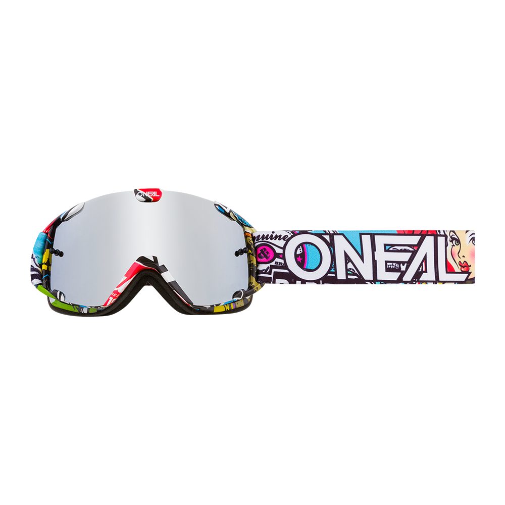 ONEAL B-30 Crank Youth MX MTB Kinder Brille multi silber verspiegelt