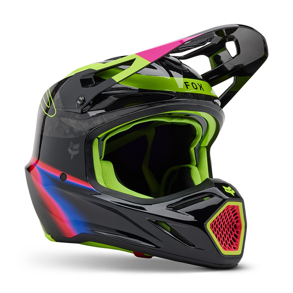 FOX V3 RS ENERGY Motocross Helm Schwarz