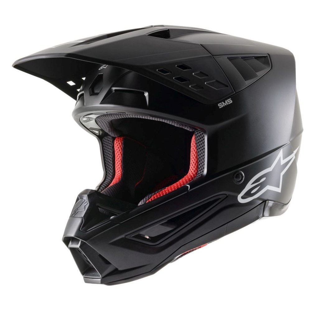 ALPINESTARS Motocross Helm SM5 Solid schwarz