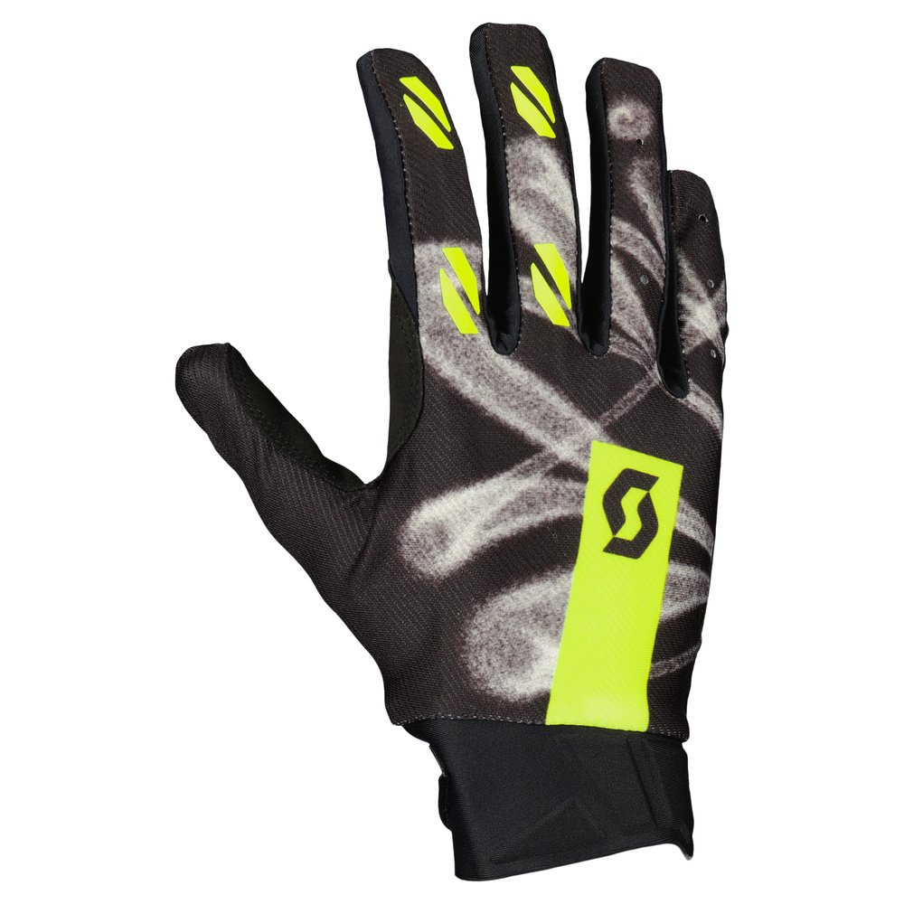 SCOTT Handschuhe Evo Dirt caviar schwarz/safety gelb SCOTT Handschuhe Evo Dirt caviar schwarz/safety gelb