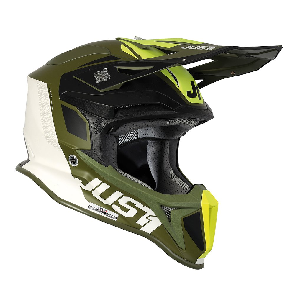 JUST1 J18 MIPS Pulsar Motocross Helm Army grün schwarz
