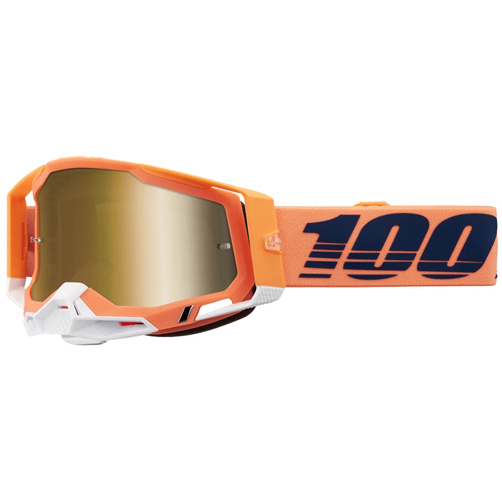 100% Racecraft 2 Coral Brille true gold verspiegelt