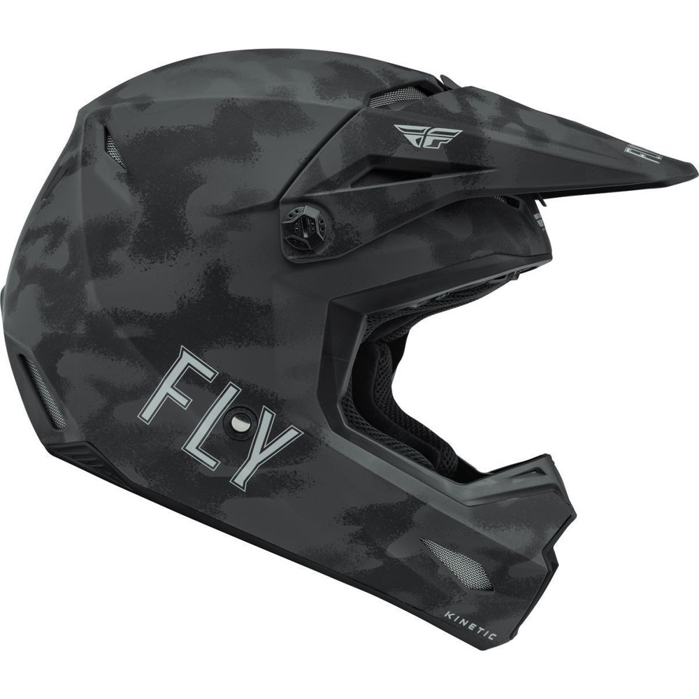FLY Kinetic S.E. Tactic Motocross Helm grau camo
