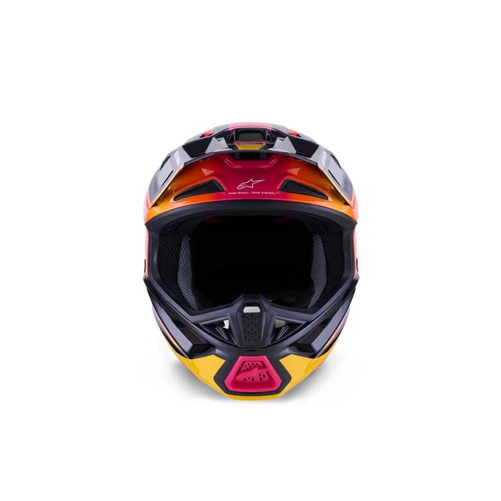ALPINESTARS Supertech M7 Rise Motocross Helm schwarz/gelb/pink
