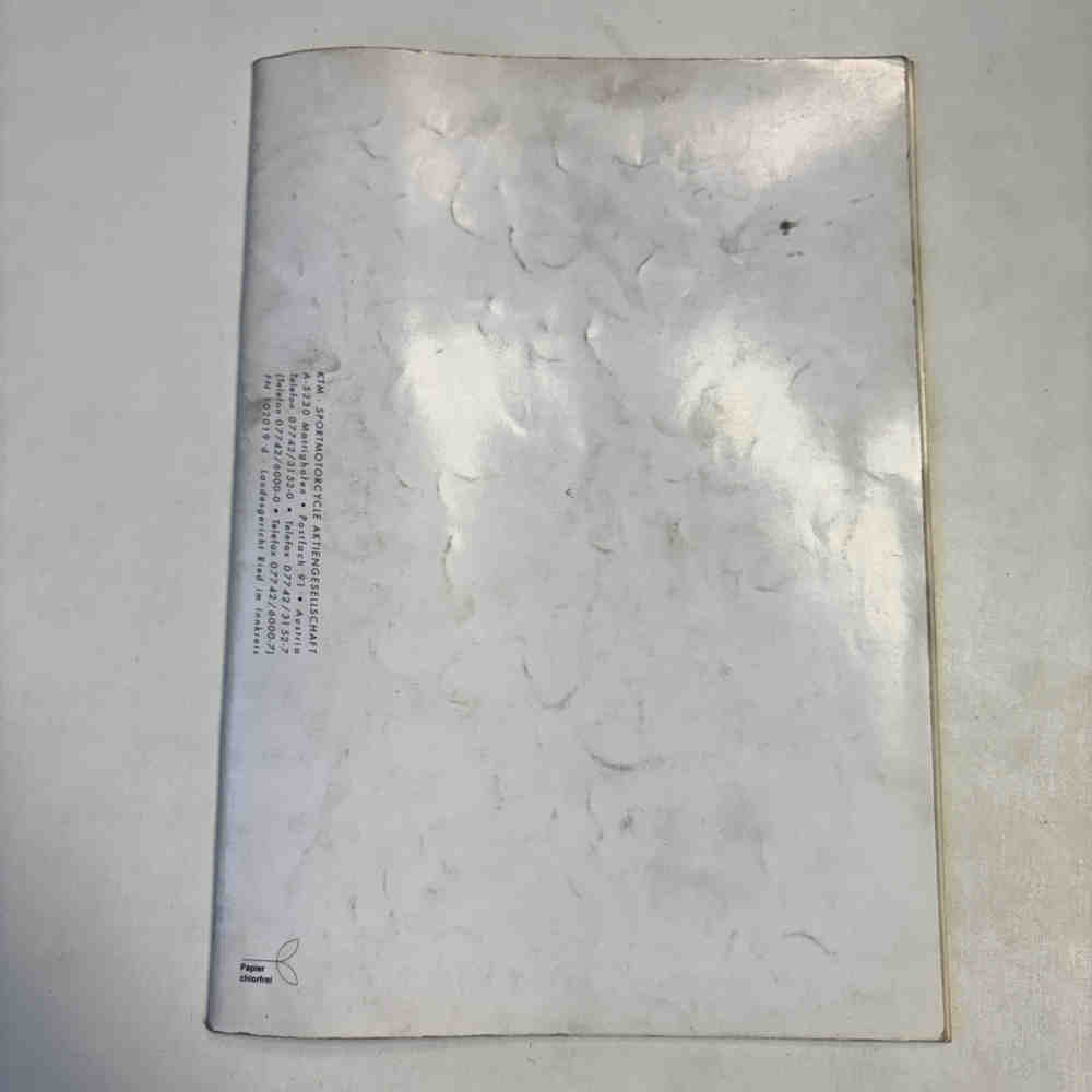 KTM 250/300 EXC/EGS 1995 320192 Motorrad-Handbuch gebraucht