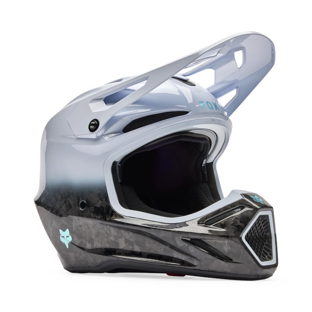 FOX V3 RS GHOST Motocross Helm Weiss