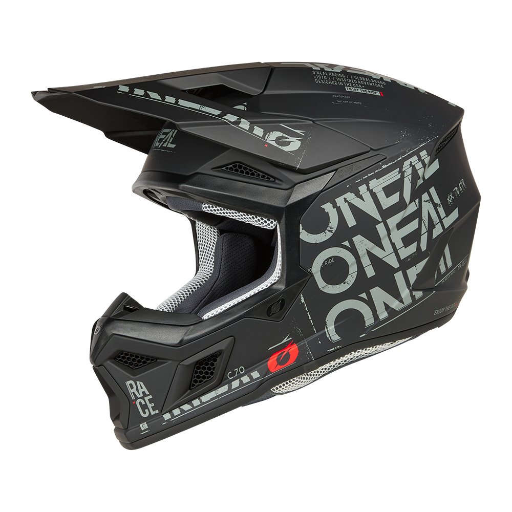 ONEAL 3SRS Motocross Helm Static schwarz grau ONEAL 3SRS Motocross Helm Static schwarz grau