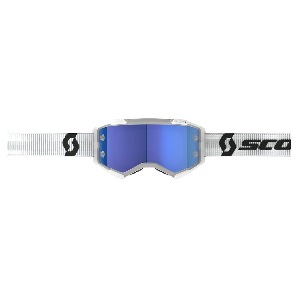 SCOTT Fury Brille weiss blau verspiegelt