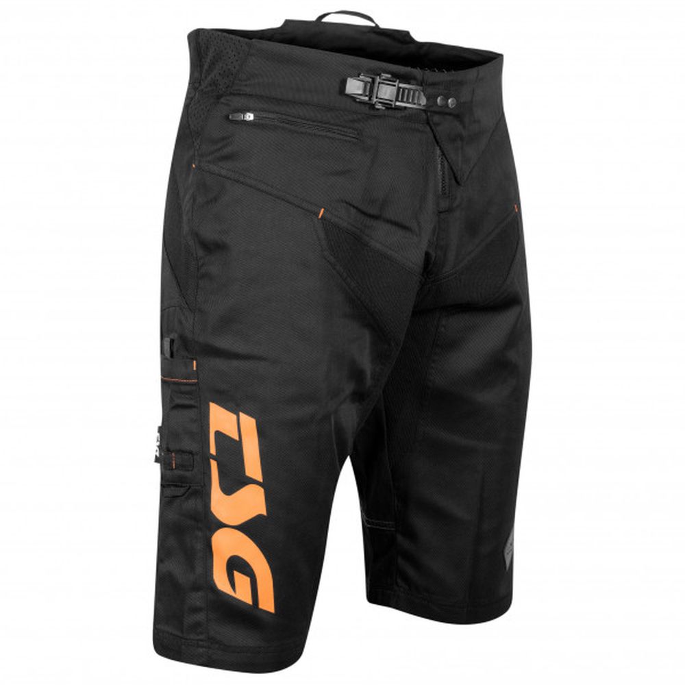 TSG Worx Shorts kurze MTB Hose schwarz orange