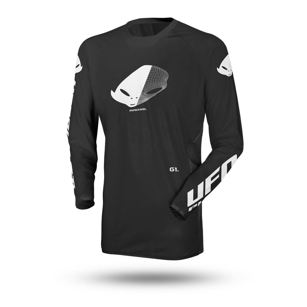 UFO Slim Radial Jersey schwarz