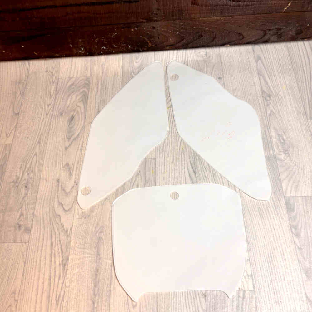 Dekor-Satz passend für Honda CR 125/250 2002 weiss blanko