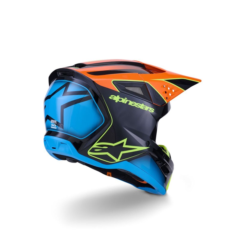 ALPINESTARS Supertech M3 Fray Motocross Helm schwarz/orange/gelb