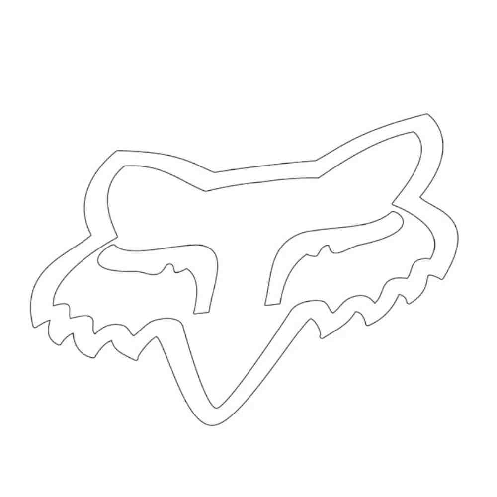 FOX HEAD TDC ca. 25 cm Sticker weiss FOX HEAD TDC ca. 25 cm Sticker weiss