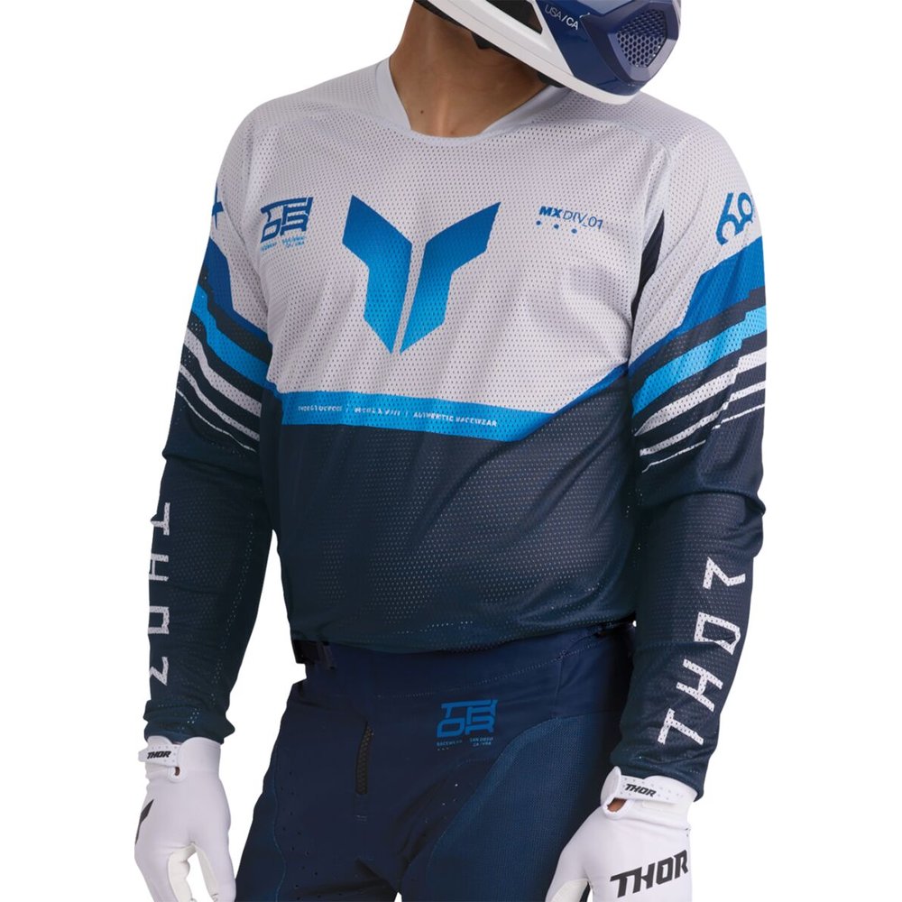 THOR Launchmode Raptor Air Vent Jersey midnight blau/grau THOR Launchmode Raptor Air Vent Jersey midnight blau/grau