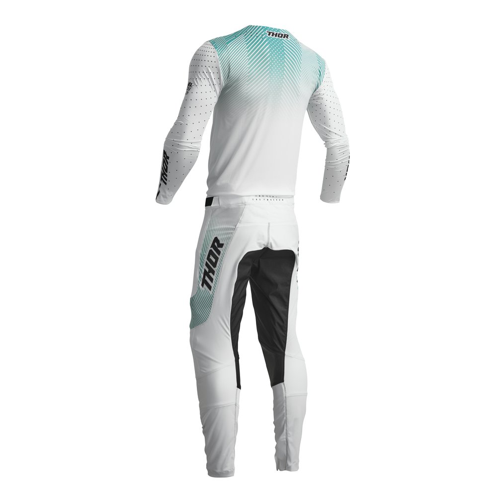 THOR Prime Tech MX MTB Jersey weiss türkis THOR Prime Tech MX MTB Jersey weiss türkis