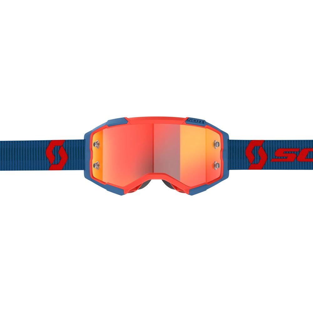 SCOTT Fury Brille dunkel blau neon rot