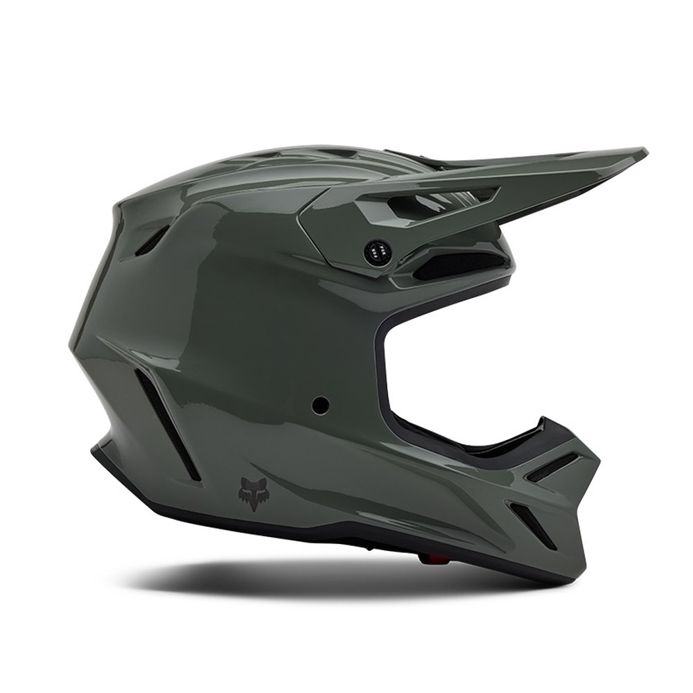 FOX V3 RS CARBON SOLID Motocross Helm Dark Stone