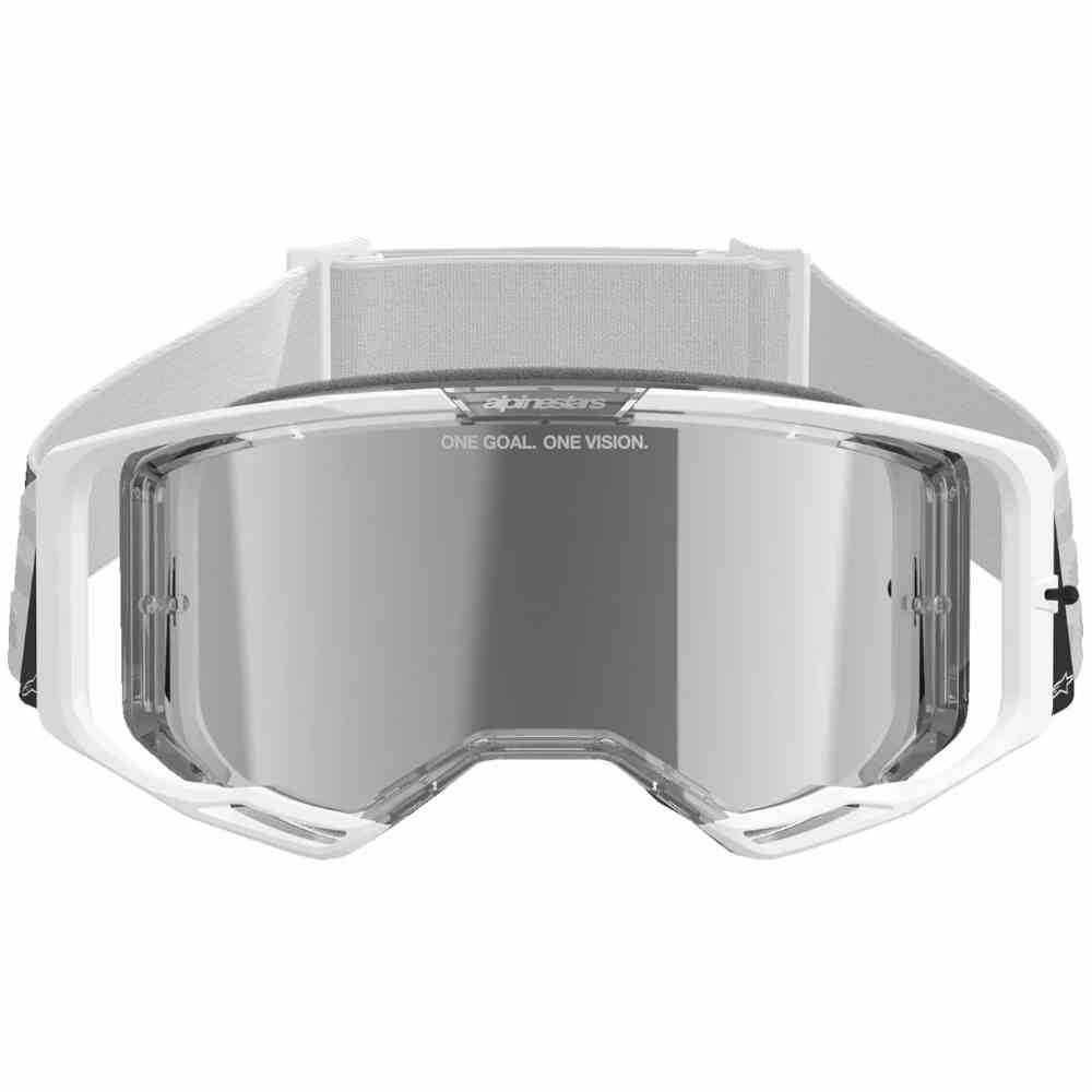 ALPINESTARS Vision 8 Corp Brille weiss silber verspiegelt ALPINESTARS Vision 8 Corp Brille weiss silber verspiegelt