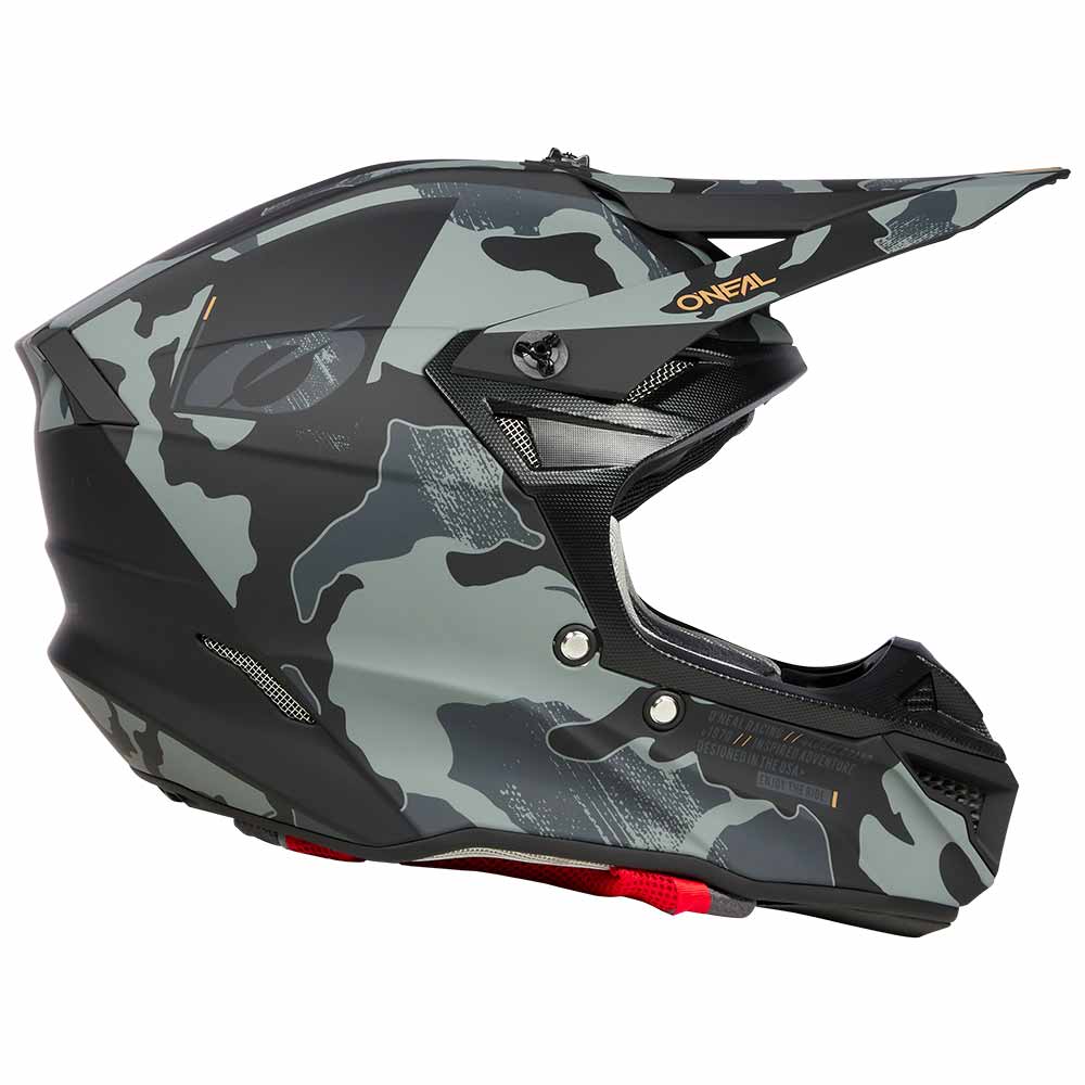 ONEAL 5SRS Polyacrylite Motocross Helm camo schwarz grau