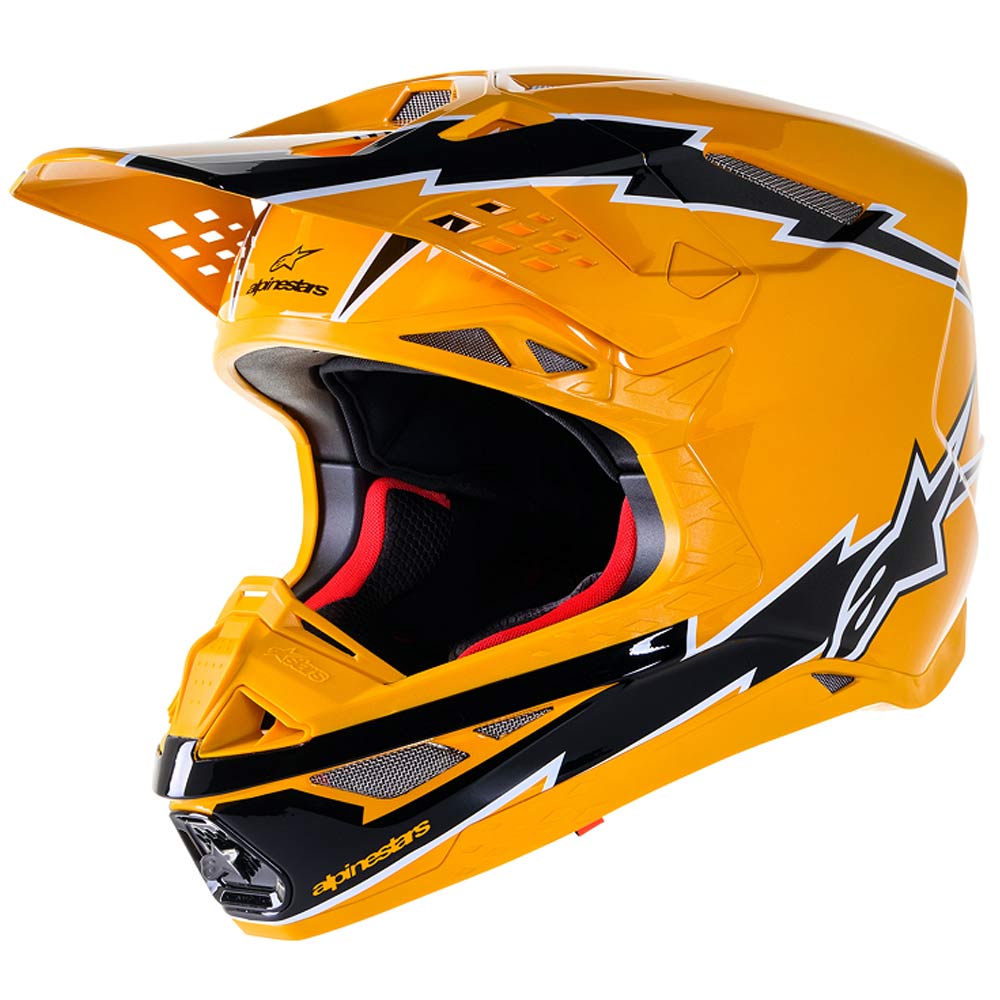 ALPINESTARS Supertech M10 Amp Motocross Helm schwarz gelb