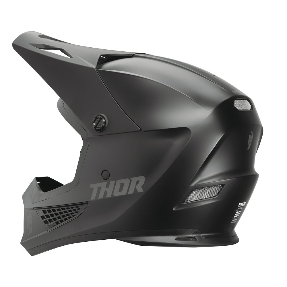 THOR Sector 2 blackout schwarz Motocross Helm schwarz