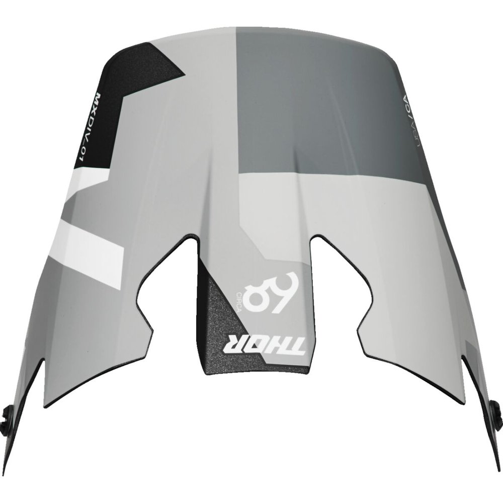 THOR Visor R-Sport Crbn Brave grau weiss