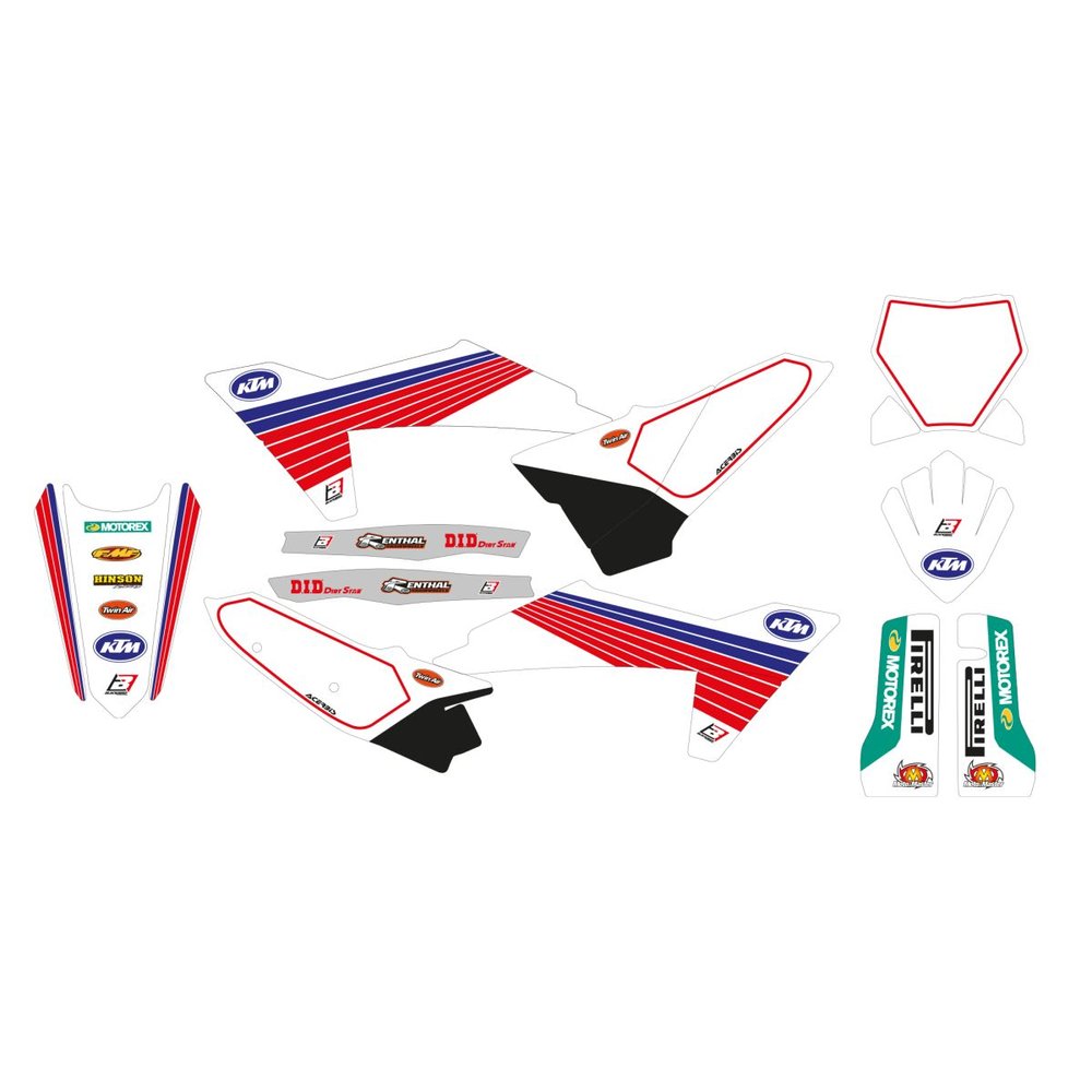 BLACKBIRD RACING Dekorsatz mit Sitzbankbezug Retro passend für KTM