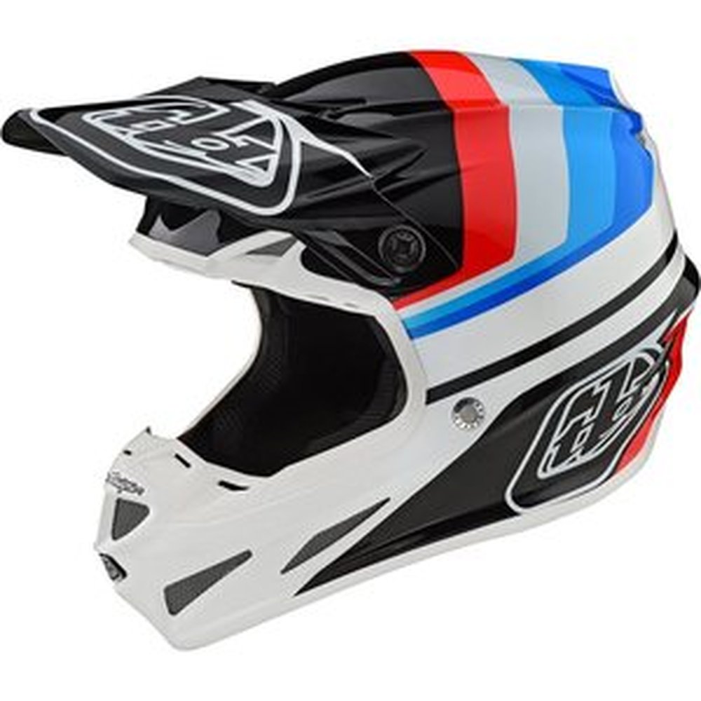 TROY LEE DESIGNS SE4 Mirage Motocross Helm schwarz weiß