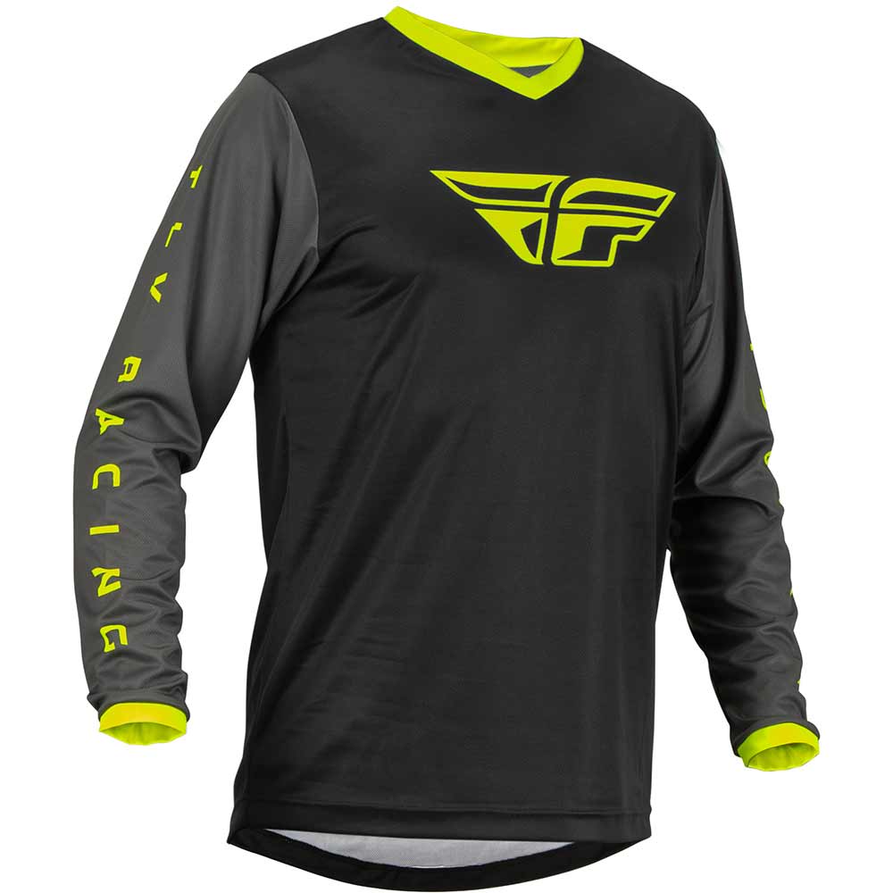 FLY F-16 MX MTB Jersey schwarz grau gelb FLY F-16 MX MTB Jersey schwarz grau gelb
