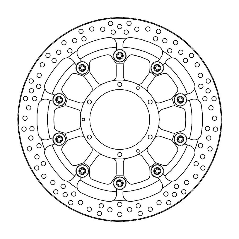 MOTO-MASTER Bremsscheibe Halo T-FLOATER vorne