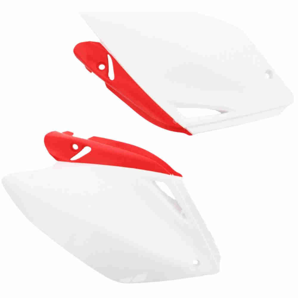 POLISPORT 8601800001 Seitenteile Honda CRF 250 R 04-05 weiss rot
