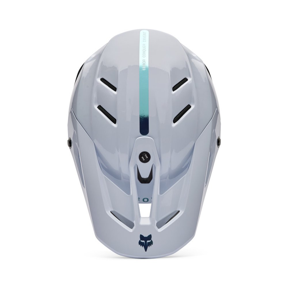 FOX V3 RS GHOST Motocross Helm Weiss
