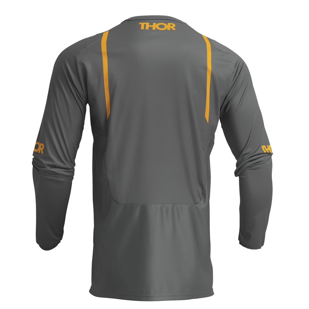 THOR Pulse Mono MX MTB Jersey grau gelb THOR Pulse Mono MX MTB Jersey grau gelb