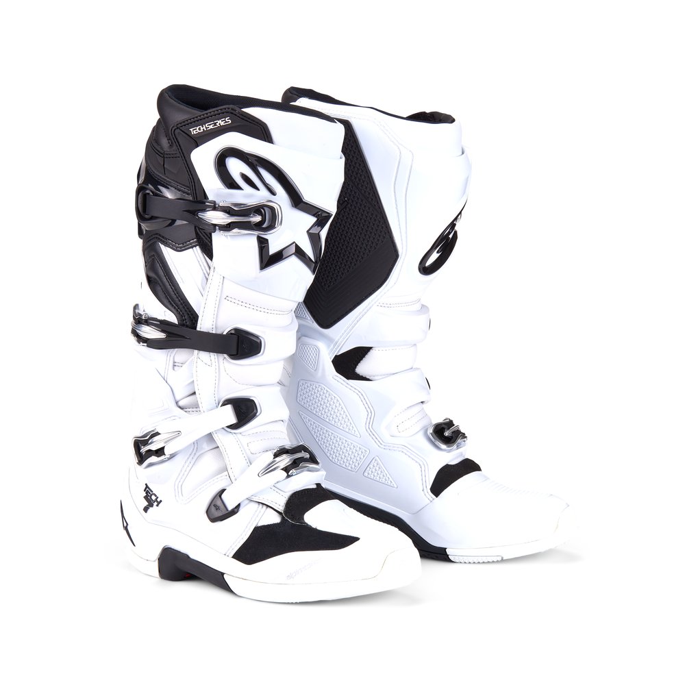 ALPINESTARS Tech 7 Motocross Stiefel weiss schwarz ALPINESTARS Tech 7 Motocross Stiefel weiss schwarz