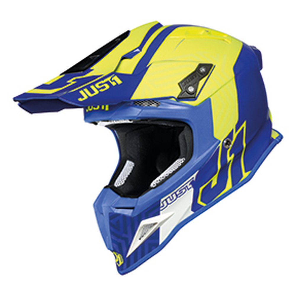 JUST1 J12 Pro Motocross Helm Syncro gelb blau