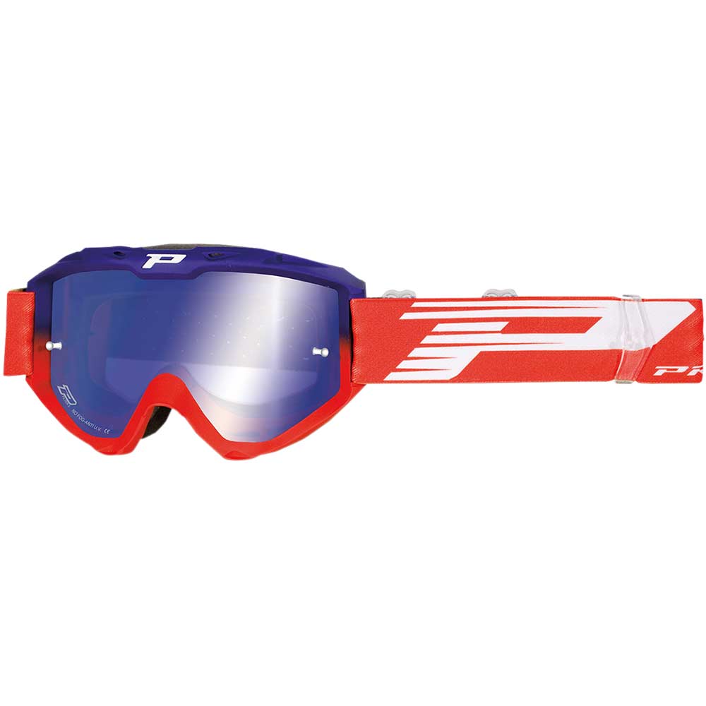 PROGRIP 3450FL Riot OTG Brille blau rot