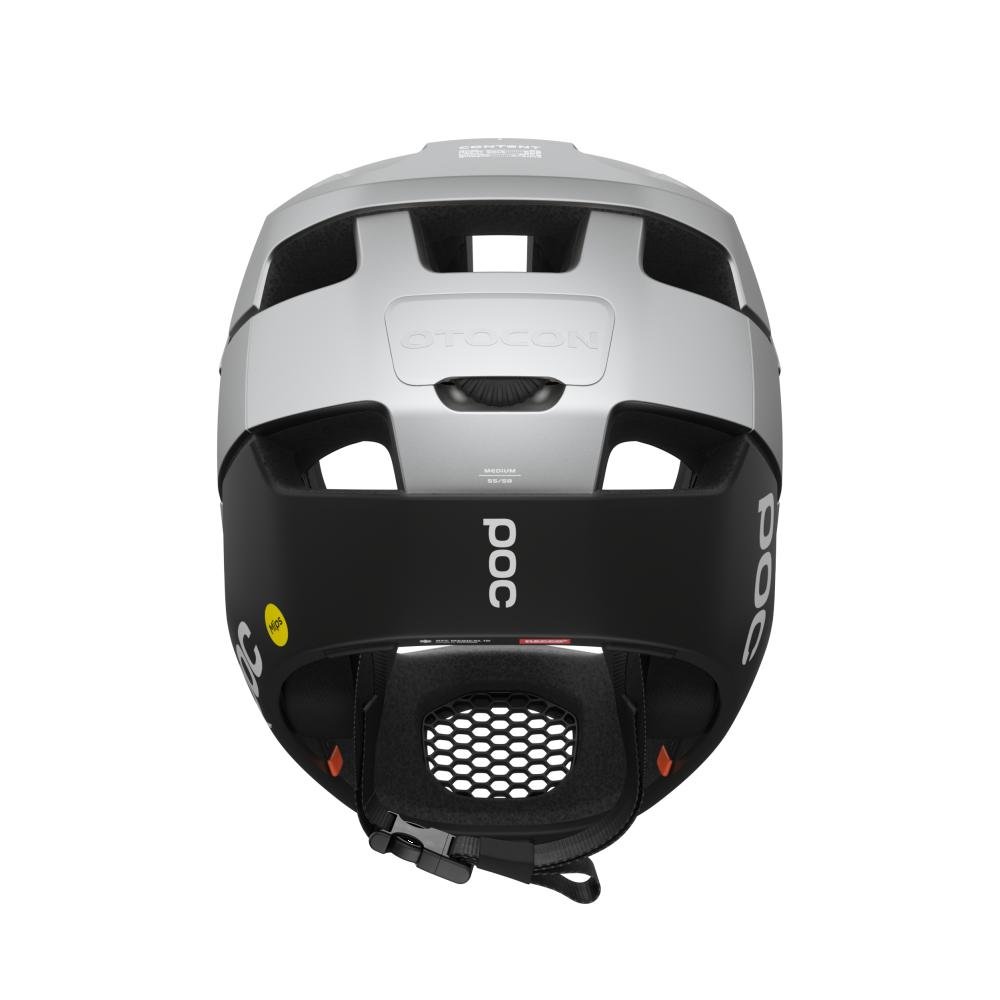 POC Otocon Race Mips MTB Helm argentite silber/uranium schwarz matt