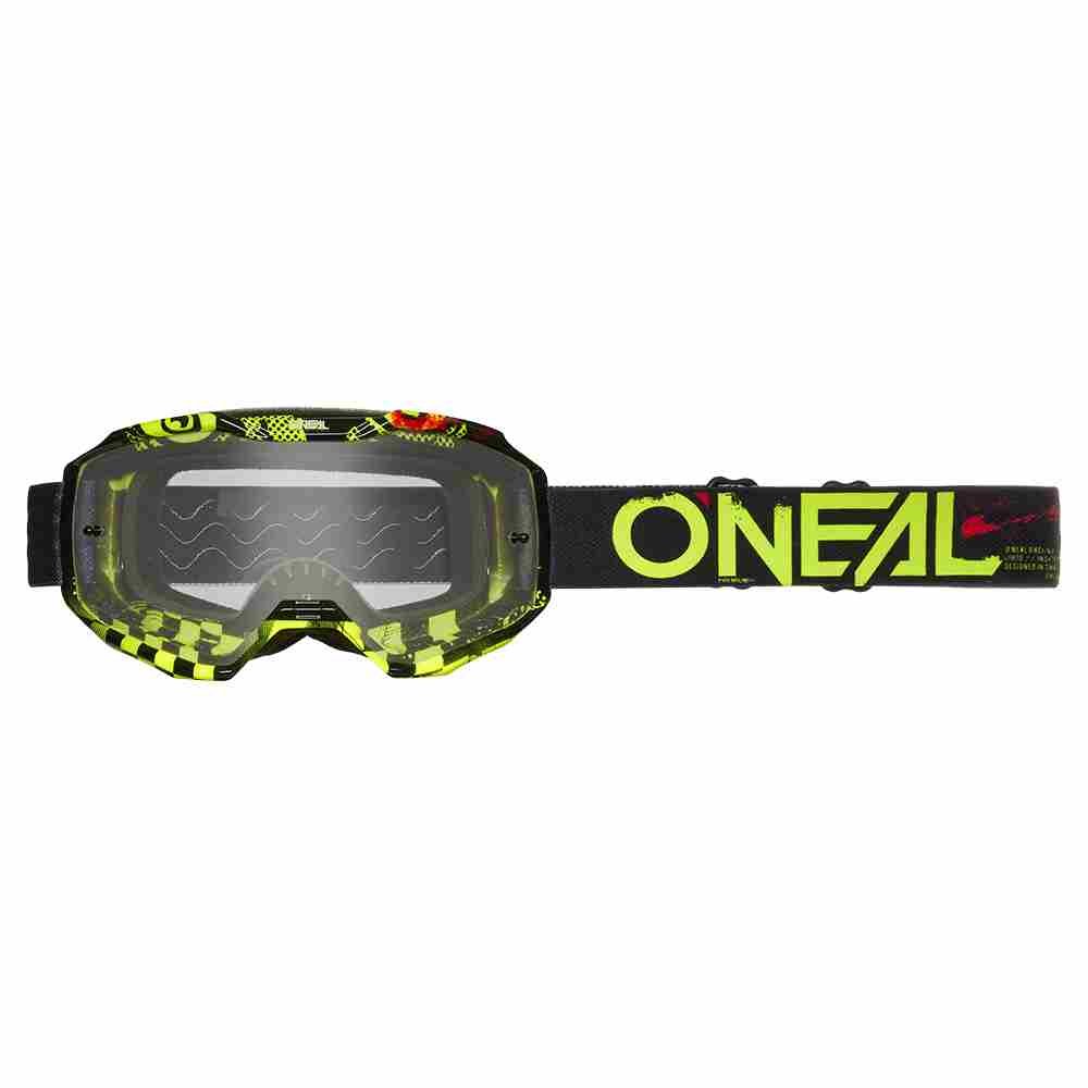 ONEAL B-10 Attack Brille schwarz neon gelb - klar ONEAL B-10 Attack Brille schwarz neon gelb - klar