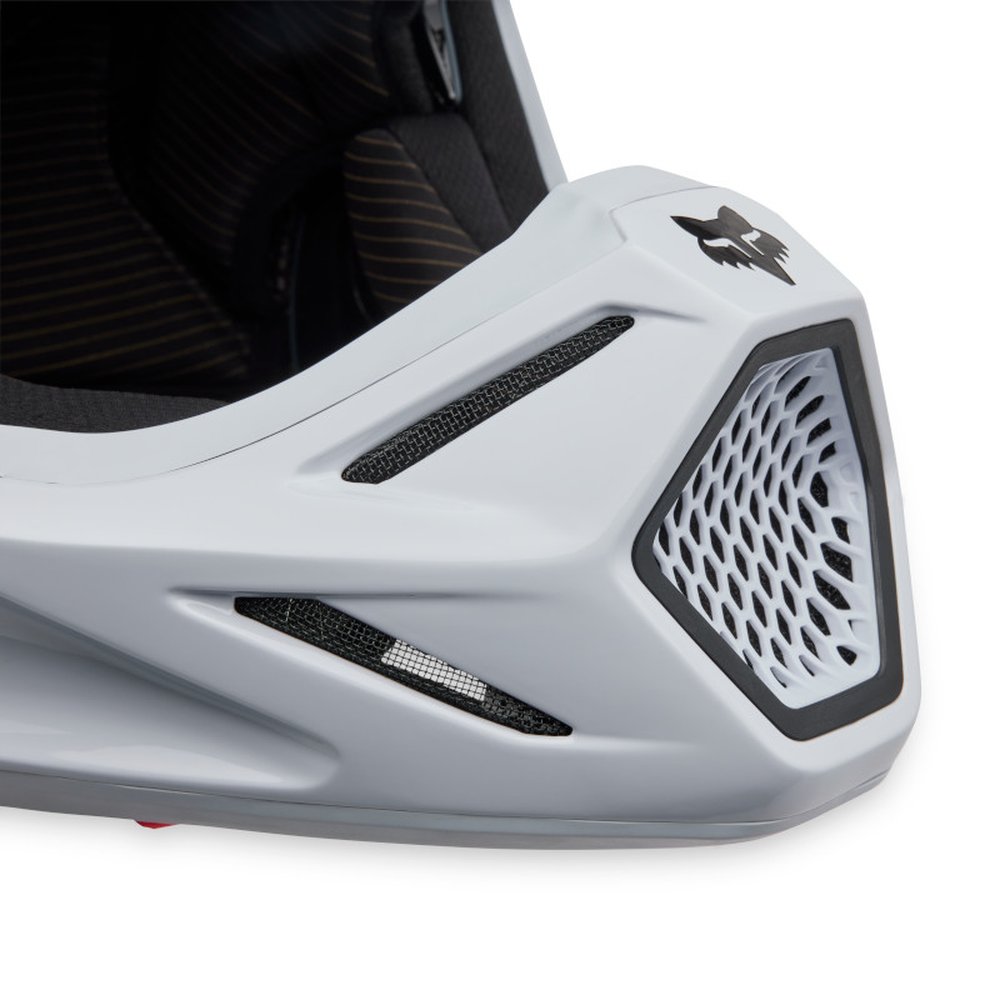 FOX V3 RS CARBON SOLID Motocross Helm Weiss
