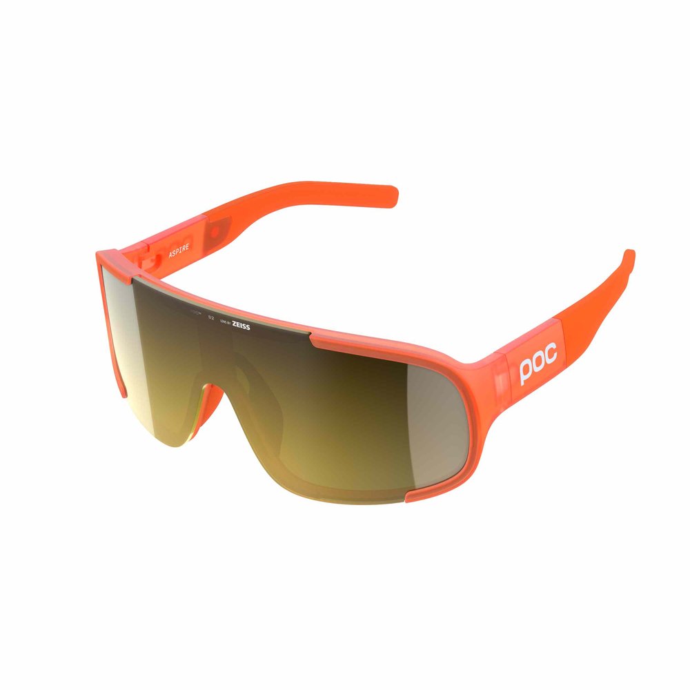 POC Aspire Gravel Brille Fluo. Orange Translucent/Clarity Road/Partly Sunny Gold