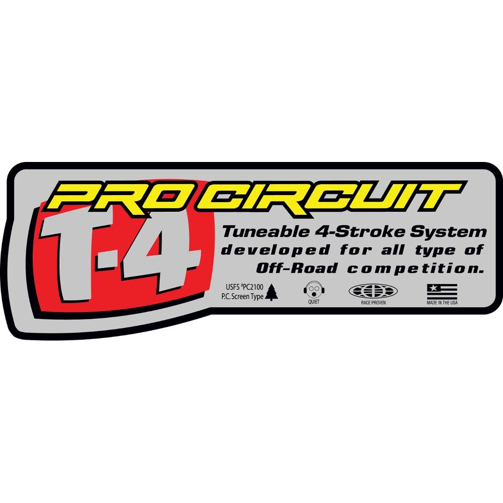 PRO CIRCUIT Endschalldämpfer Ersatz-Aufkleber T-4