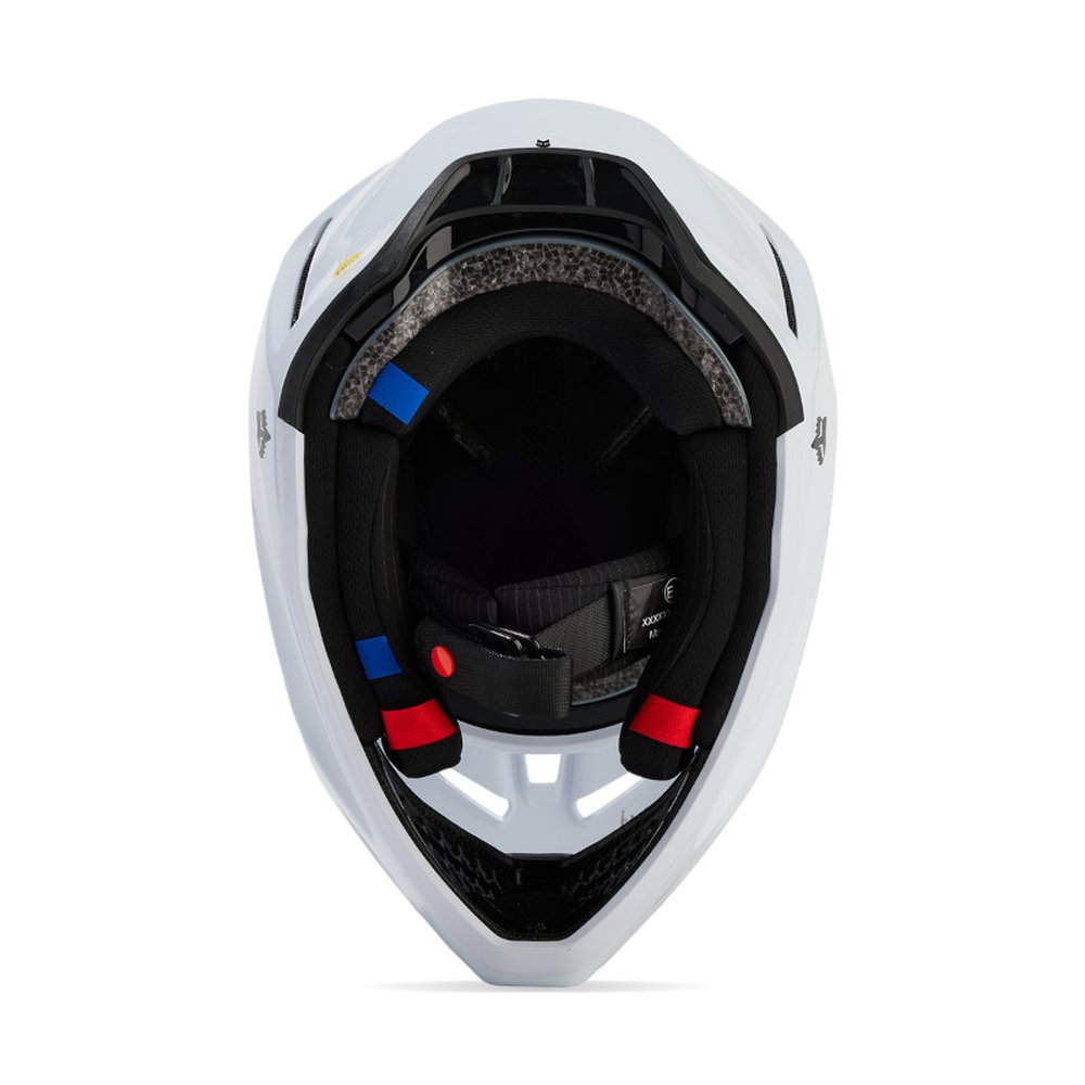 FOX V3 RS CARBON SOLID Motocross Helm Weiss