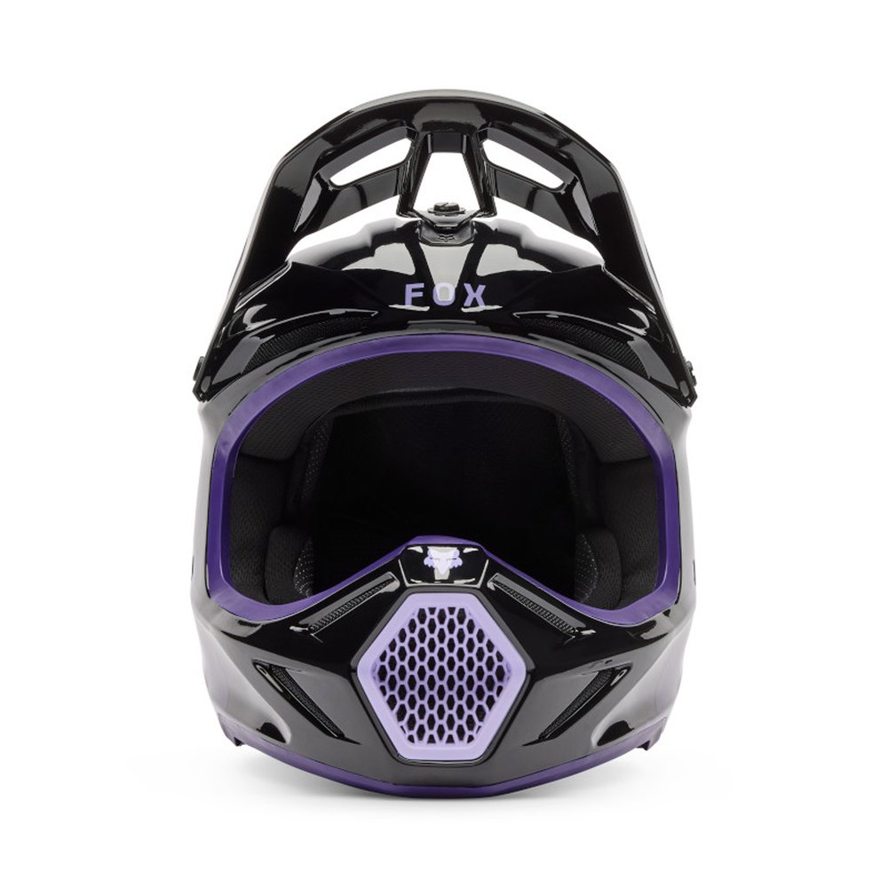 FOX YOUTH V3 SPIRE HELMET Motocross Helm für Kinder Schwarz/Purple
