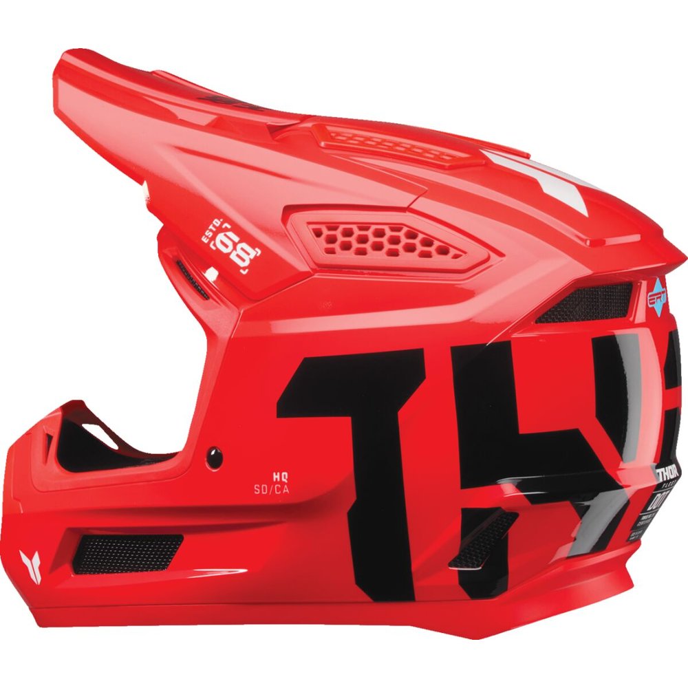 THOR Fleet Motocross Helm Forge rot