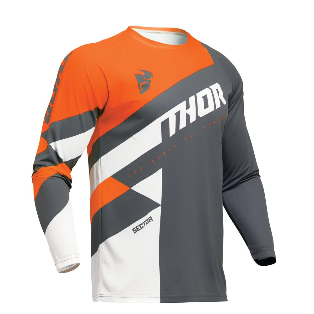 THOR Sector Checker Jersey grau orange