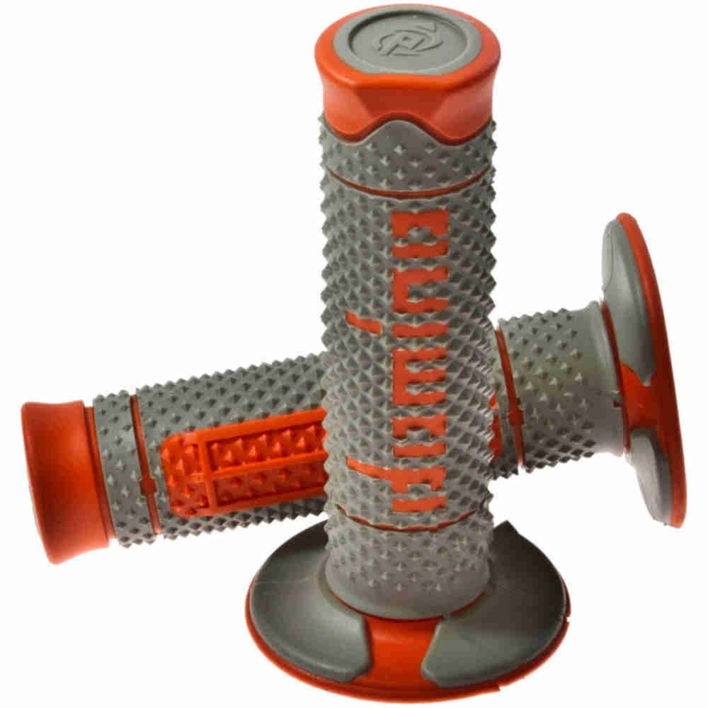 DOMINO Motocross Griffe grau orange DOMINO Motocross Griffe grau orange