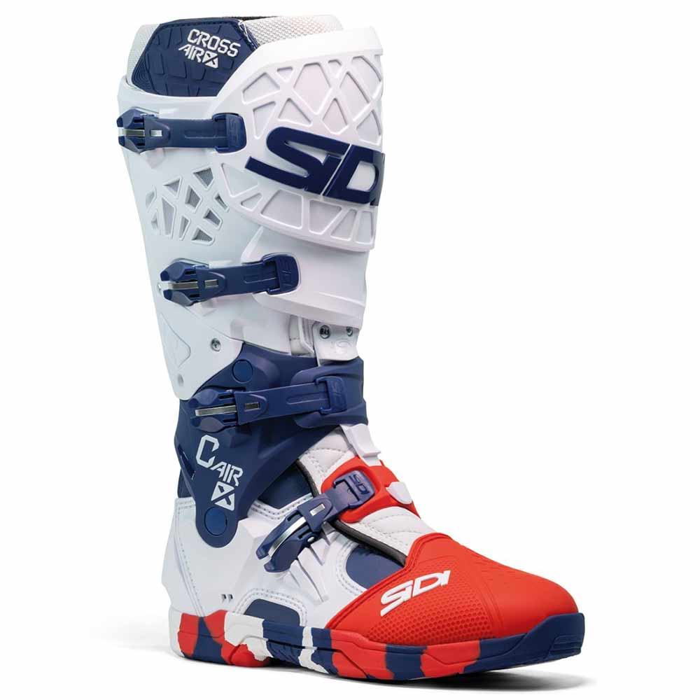 SIDI Crossfire X Motocross Stiefel weiss navy rot SIDI Crossfire X Motocross Stiefel weiss navy rot