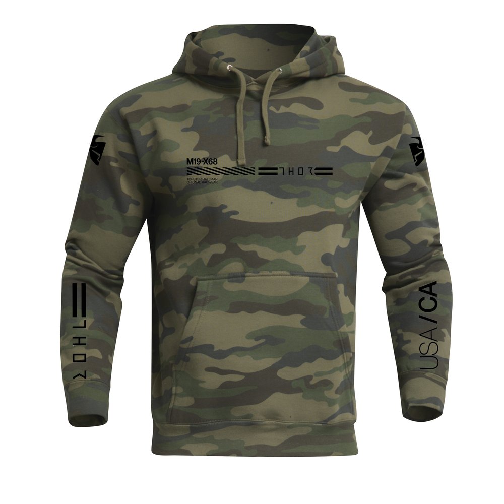 THOR Division Kapuzen Pullover camo grün