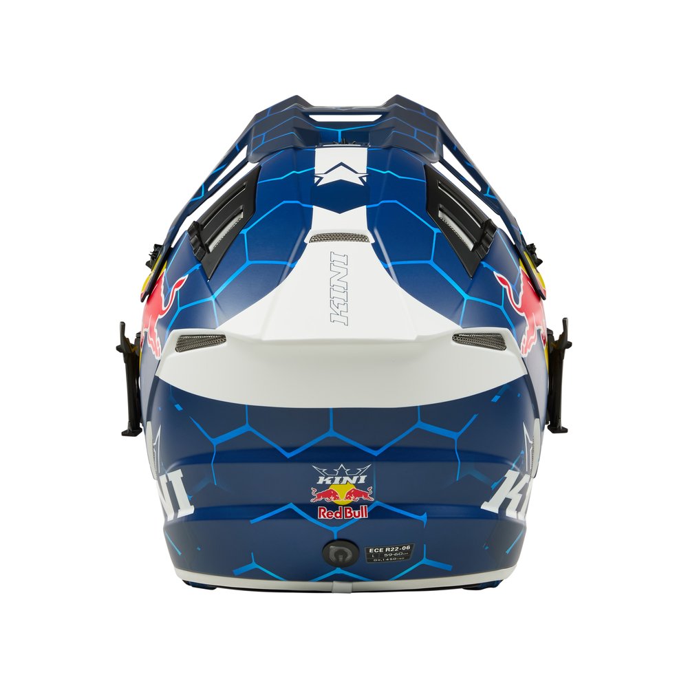 KINI RED BULL EXC Motocross Helm 1.0 blau/weiss